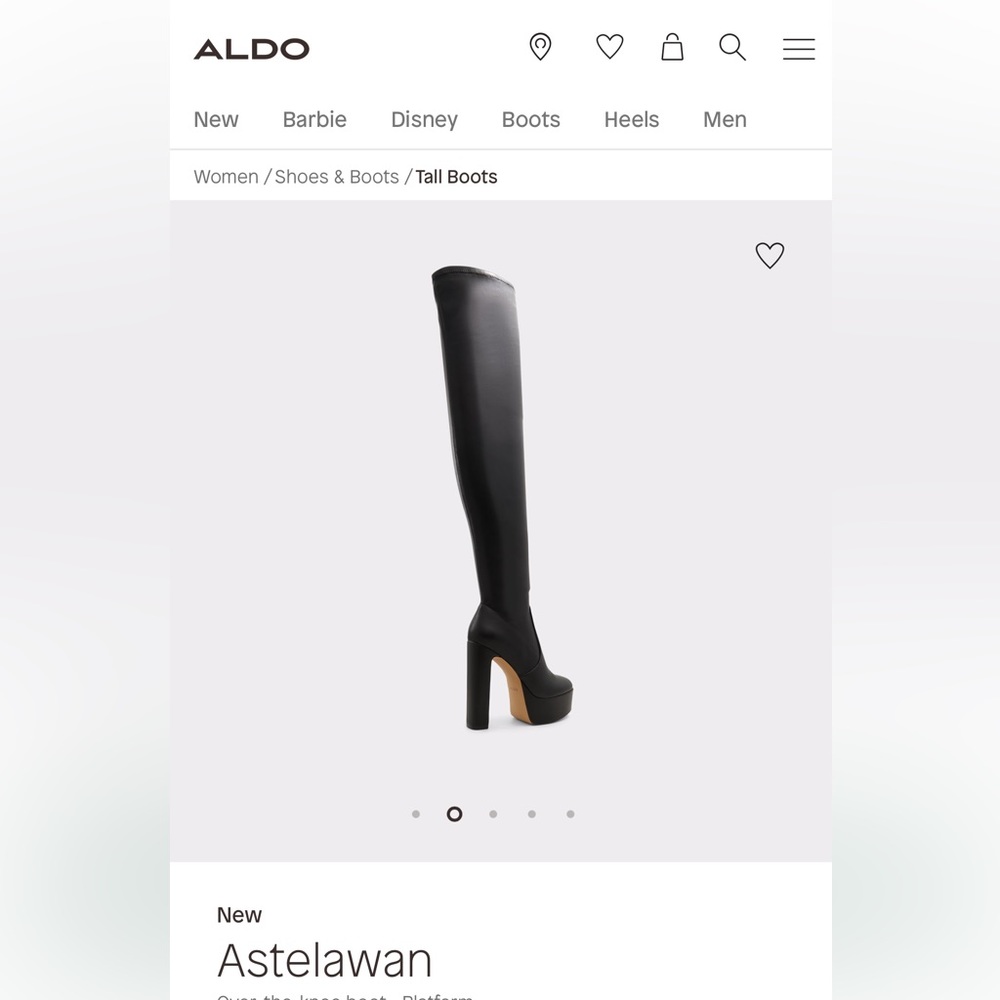 NEW Aldo Over the Knee Leather Boots - Astelewan Size 10